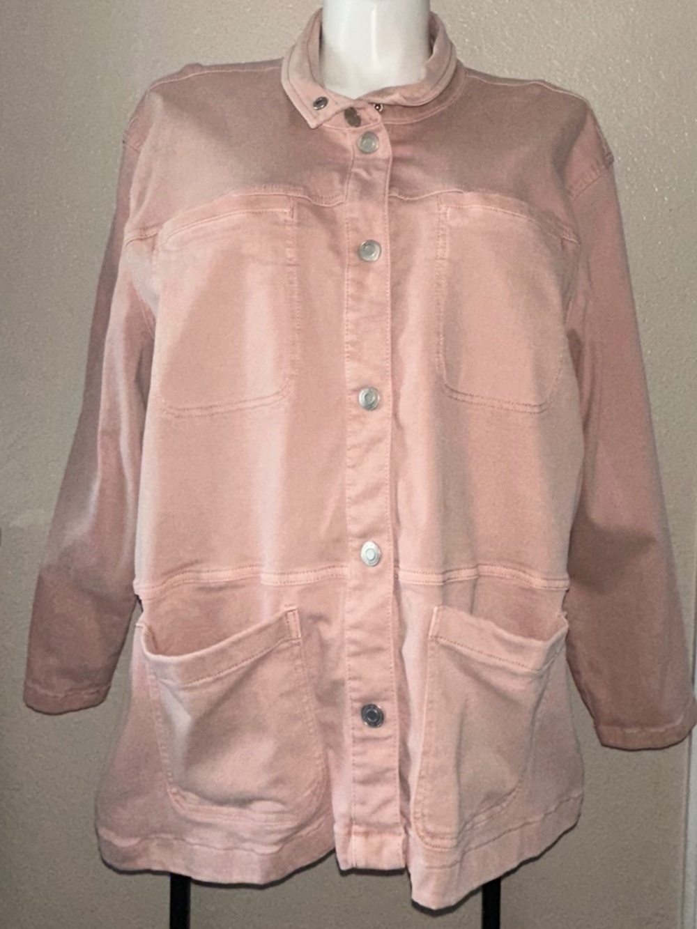 Lauren Conrad Brand Womens Size 2X Longer Length Denim Jacket